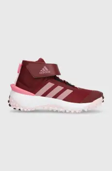 adidas pantofi copii FORTATRAIL EL K culoarea bordo imagine