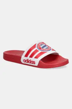 adidas papuci Adilette Bayern Monachium culoarea rosu, JS4861 imagine