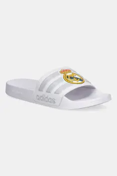adidas papuci Adilette Shower Real Madrid culoarea alb, JS4863 imagine