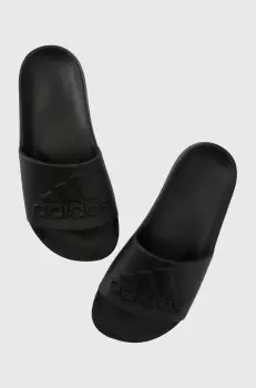 adidas papuci culoarea negru imagine