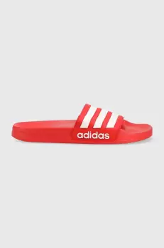 adidas papuci culoarea rosu imagine