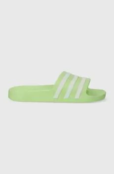 adidas papuci culoarea verde imagine