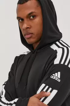 Adidas Performance Bluza barbati, culoarea negru, material neted imagine