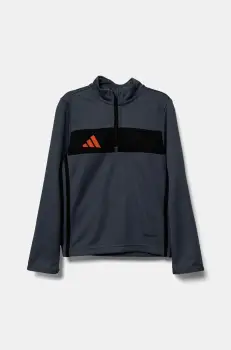 adidas Performance bluza copii culoarea gri, cu imprimeu, JD0567 imagine