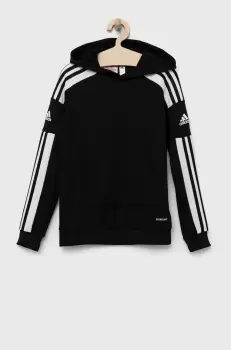 adidas Performance bluza copii culoarea negru, cu gluga, cu imprimeu imagine