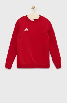 adidas Performance bluza copii culoarea rosu, neted imagine