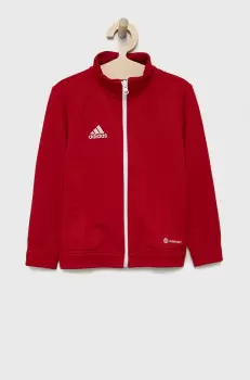 adidas Performance bluza copii H57563 culoarea rosu, neted imagine
