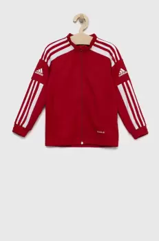 adidas Performance bluza copii Sq21 Tr Jkt Y culoarea rosu, cu imprimeu imagine