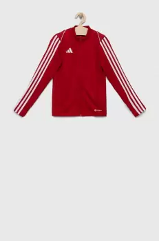 adidas Performance bluza copii TIRO23L TR JKTY culoarea rosu, cu imprimeu imagine