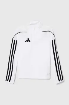 adidas Performance bluza copii TIRO23L TR TOPY culoarea alb, neted, IB8477 imagine