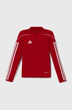 adidas Performance bluza copii TIRO23L TR TOPY culoarea rosu, cu imprimeu, HS3489 imagine