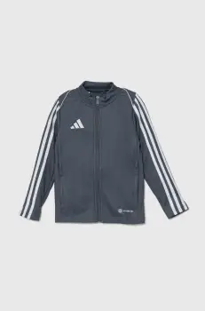 adidas Performance bluza copii TIRO23L TRKTY culoarea gri, cu imprimeu, HS3523 imagine