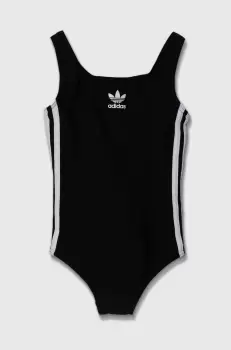 adidas Performance costum de baie dintr-o bucata pentru copii culoarea negru imagine