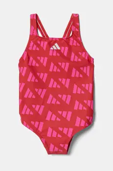 adidas Performance costum de baie dintr-o bucata pentru copii culoarea rosu, JG6050 imagine