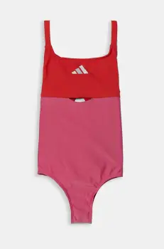 adidas Performance costum de baie dintr-o bucata pentru copii culoarea roz, JE4419 imagine