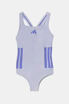 adidas Performance costum de baie dintr-o bucata pentru copii culoarea violet, JN6588 imagine