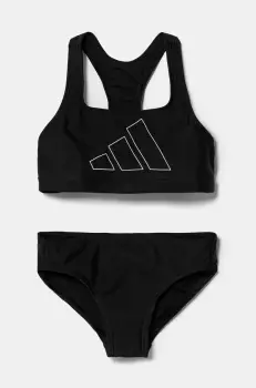 adidas Performance costum de baie pentru copii din doua piese culoarea negru, JJ0433 imagine