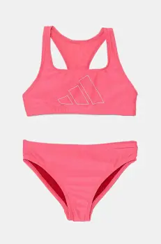 adidas Performance costum de baie pentru copii din doua piese culoarea roz, JG8829 imagine