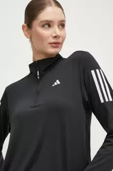 adidas Performance hanorac de jogging Own The Run culoarea negru, cu imprimeu imagine