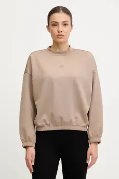 adidas Performance hanorac yoga Motion culoarea bej, uni, JM4490 imagine