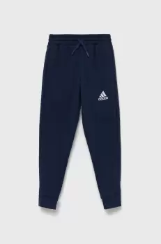 adidas Performance pantaloni copii culoarea albastru marin, neted imagine