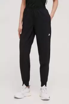 adidas Performance pantaloni de alergare Own the Run culoarea negru, neted imagine