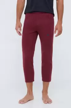 adidas Performance pantaloni de antrenament Base culoarea bordo, neted imagine