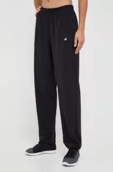 adidas Performance pantaloni de antrenament culoarea negru, neted imagine