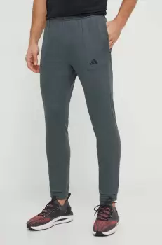 adidas Performance pantaloni de antrenament culoarea verde, neted imagine