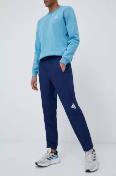 adidas Performance pantaloni de antrenament Designed for Movement culoarea albastru marin, neted imagine