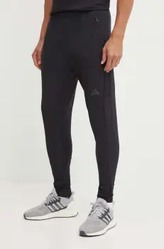 adidas Performance pantaloni de antrenament Designed for Training culoarea negru, neted, IY1123 imagine