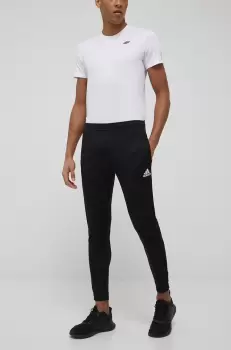 adidas Performance pantaloni de antrenament Entrada 22 HC0332 barbati, culoarea negru, mulata imagine