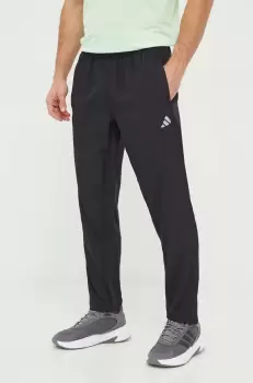 adidas Performance pantaloni de antrenament Gym+ culoarea negru, neted imagine