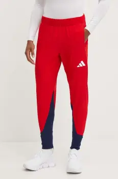 adidas Performance pantaloni de antrenament Olympic culoarea rosu, modelator, JF6673 imagine