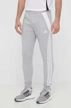 adidas Performance pantaloni de antrenament Tiro 24 culoarea gri, melanj, IS2153 imagine
