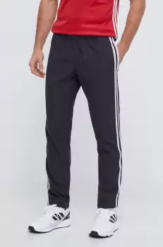 adidas Performance pantaloni de antrenament Trackstand culoarea negru, cu imprimeu imagine