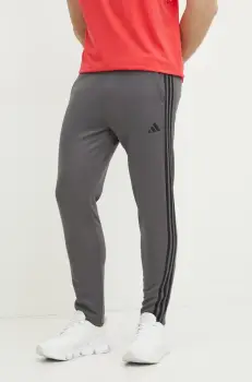 adidas Performance pantaloni de antrenament Train Essentials culoarea gri, cu imprimeu, JF8750 imagine