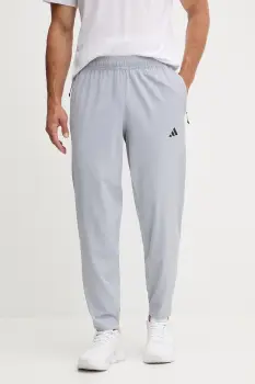 adidas Performance pantaloni de antrenament Train Essentials culoarea gri, uni, JW2506 imagine