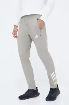 adidas Performance pantaloni de antrenament Train Icons culoarea verde, cu imprimeu imagine