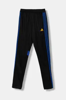 adidas Performance pantaloni de trening pentru copii culoarea negru, cu imprimeu, JW4611 imagine