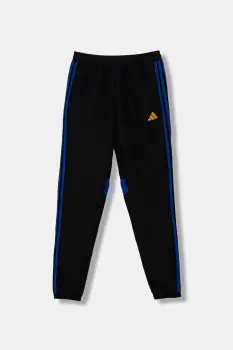 adidas Performance pantaloni de trening pentru copii culoarea negru, cu imprimeu, JX2225 imagine