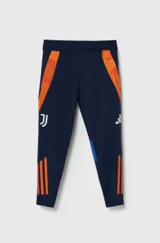 adidas Performance pantaloni de trening pentru copii JUVE TR PNTY culoarea albastru marin, modelator, IS5818 imagine