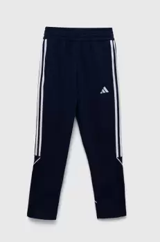 adidas Performance pantaloni de trening pentru copii TIRO23L SW PNTY culoarea albastru marin, cu imprimeu imagine