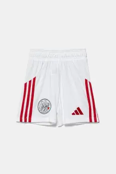 adidas Performance pantaloni scurti copii AJAX culoarea alb, talie reglabila, JI7215 imagine