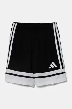 adidas Performance pantaloni scurti copii culoarea negru, cu imprimeu, talie reglabila, JJ2417 imagine