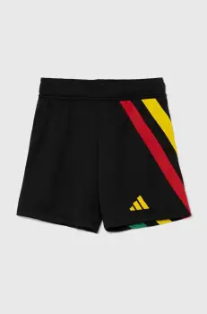 adidas Performance pantaloni scurti copii FORTORE23 SHO Y culoarea negru, modelator, talie reglabila, IK5728 imagine