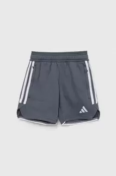 adidas Performance pantaloni scurti copii TIRO23L culoarea gri, talie reglabila imagine