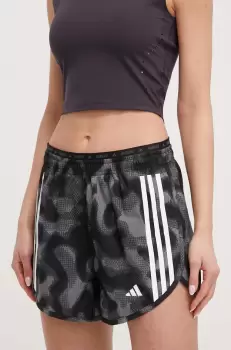 adidas Performance pantaloni scurti de alergare Own the Run culoarea gri, modelator, medium waist imagine