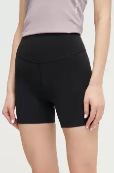 adidas Performance pantaloni scurti de antrenament All Me culoarea negru, neted, high waist imagine
