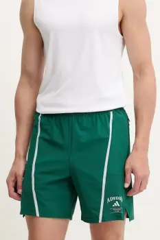 adidas Performance pantaloni scurti de antrenament Designed for Training culoarea verde, JI6348 imagine